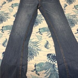 Classic Blue Flare Wide Leg Jeans